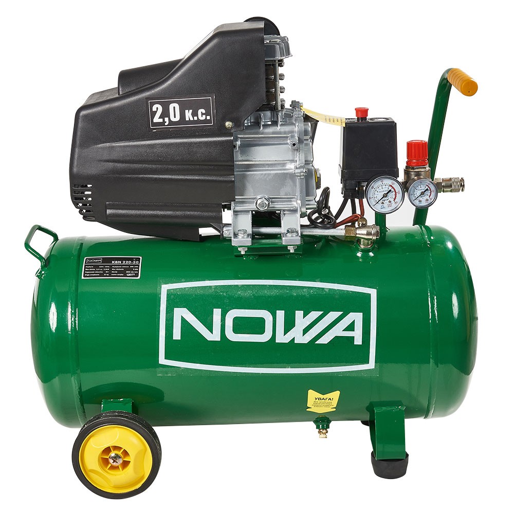 Масляний компресор NOWA KBN 220-50, 1500 Вт, ресивер 50 л, фото 1