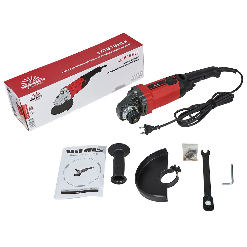 Кутова шліфмашина Vitals Master Ls 1818HLs, 180 мм, 1800 Вт, фото 1