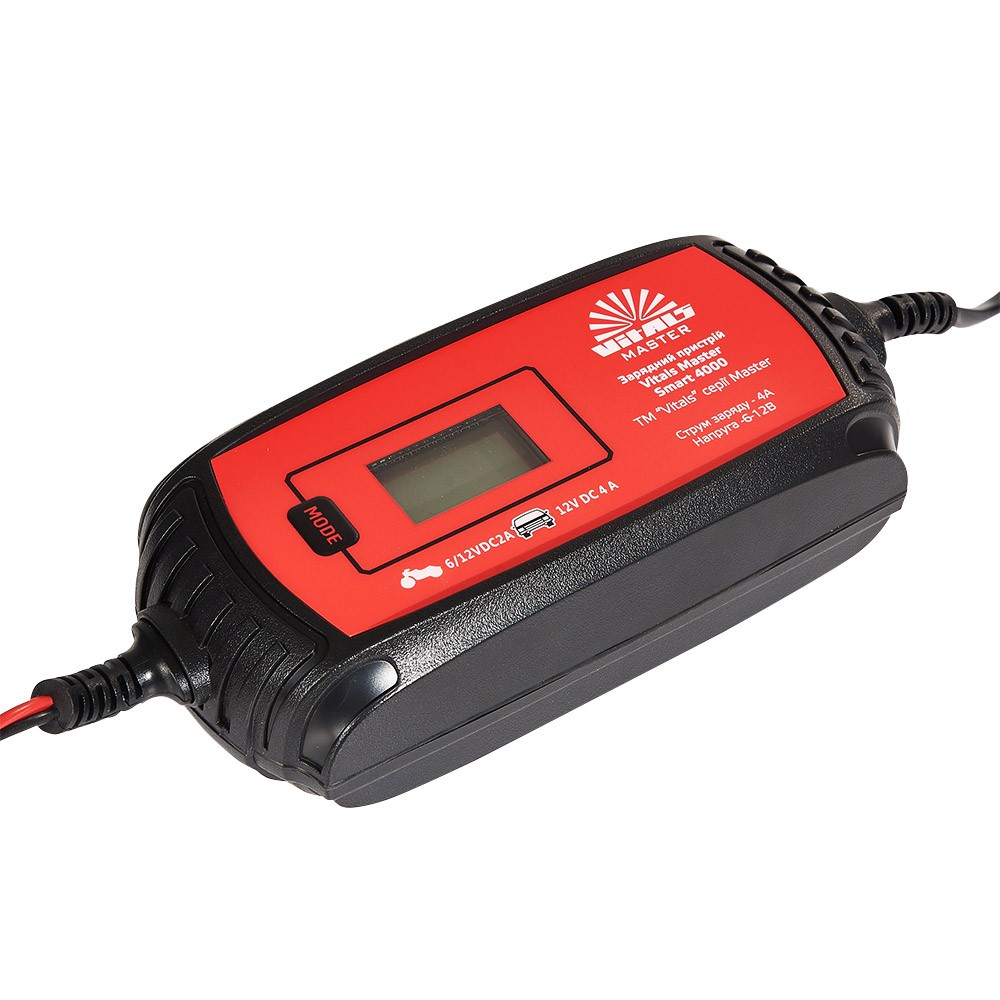 Зарядний пристрій Vitals Master Smart 4000, 6/12 В, 4 А, фото 1