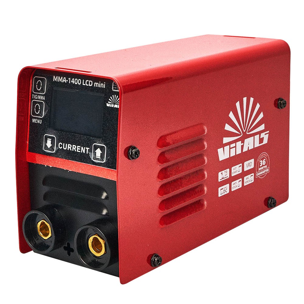 Зварювальний інвертор Vitals MMA-1400 LCD mini, 140 А, фото 1