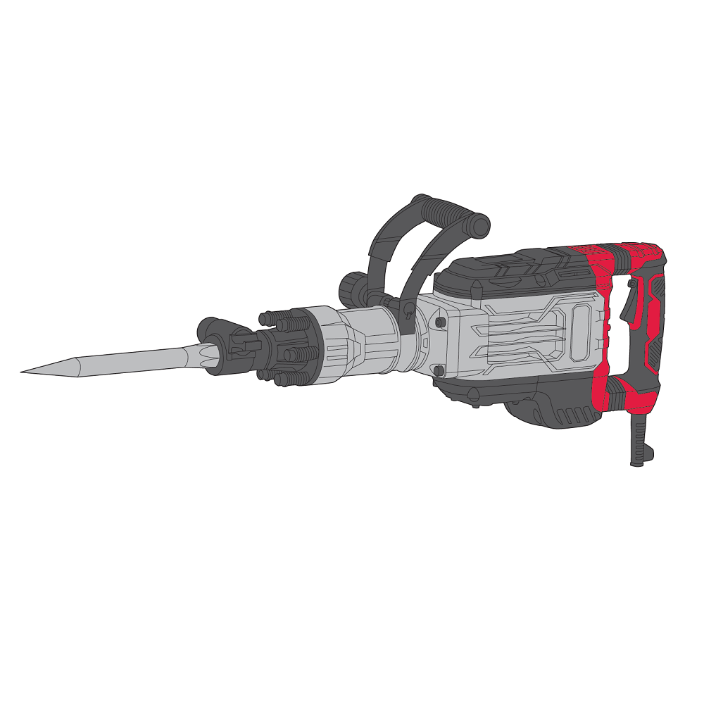 Відбійний молоток Vitals Professional At 1765DS, 1700 Вт, 65 Дж, фото 1