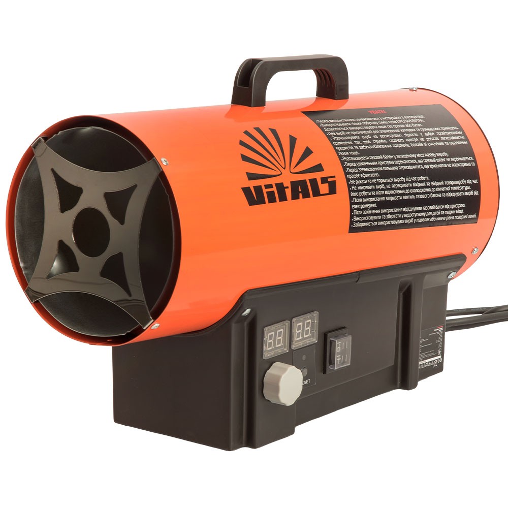 Газовый обогреватель Vitals GH-304t, 30 кВт, шланг с редуктором, фото 1