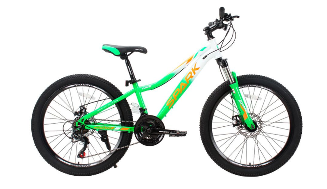 Велосипед SPARK WAVE JR. 24″, рама 12″, зеленый с белым, фото 1