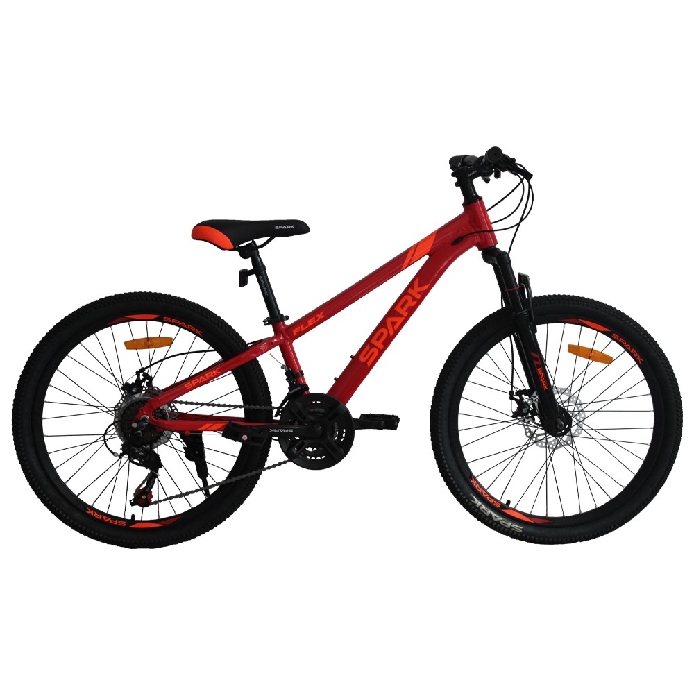 Велосипед SPARK FLEX 24″, алюминиевая рама 11″, красный, фото 1