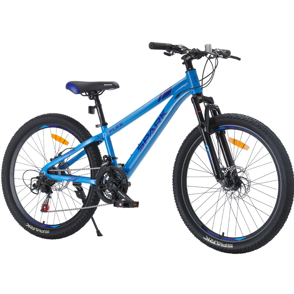 Велосипед SPARK FLEX 24″, алюминиевая рама 12″, синий, фото 1
