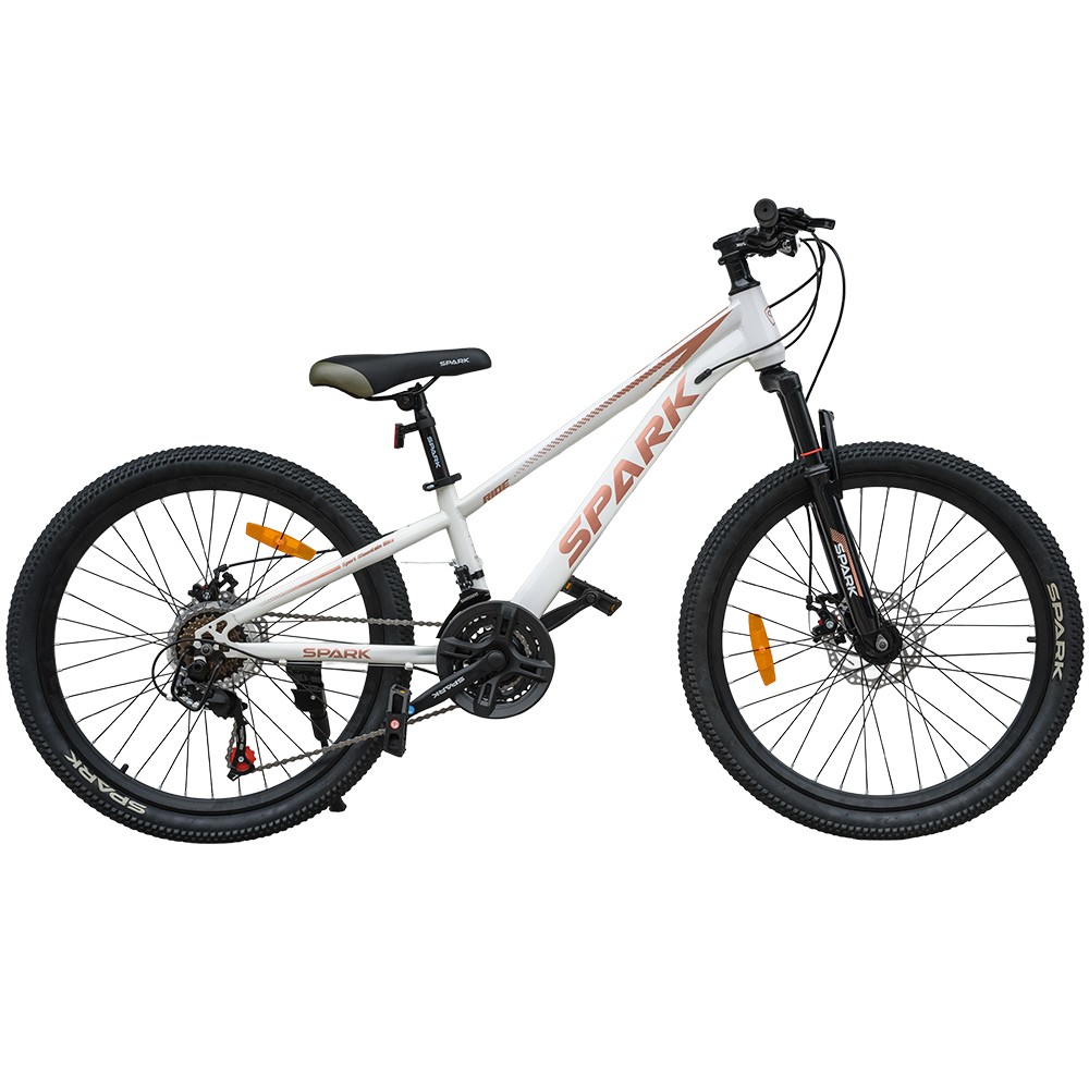 Велосипед SPARK RIDE 24″, стальная рама 11″, белый, фото 1