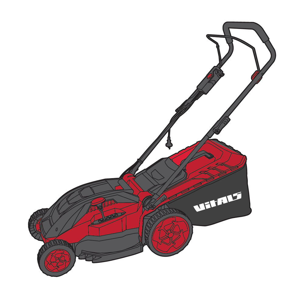 Безщіткова газонокосарка Vitals Master EZP 3816jb, 1600 Вт, 380 мм, фото 1