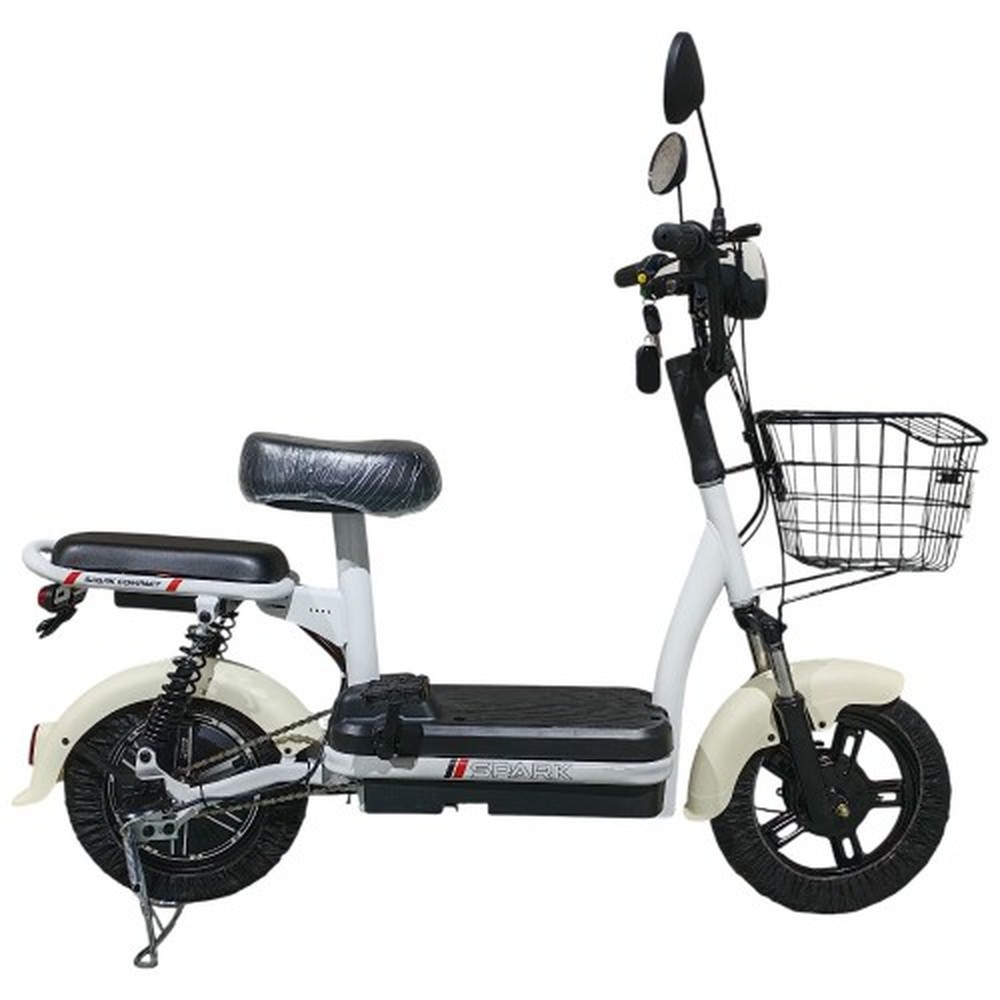 Электровелоскутер SPARK COMPACT, 400 Вт, 48 В 12 Ач, бежевый, фото 1
