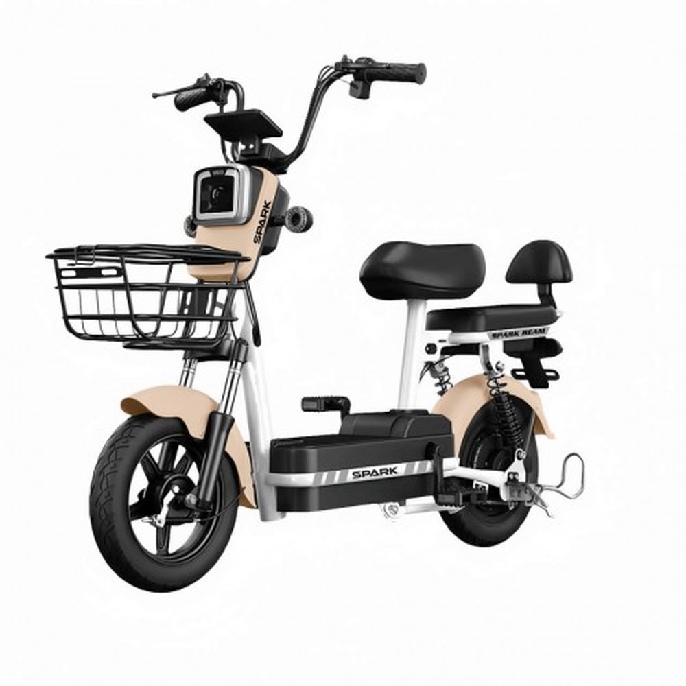 Электровелоскутер SPARK BEAM, 400 Вт, 48 В 12 Ач, бежевый, фото 1