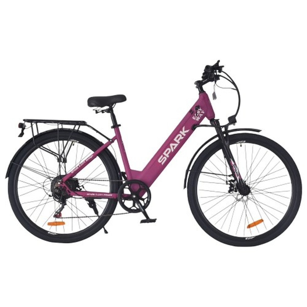 Электровелосипед SPARK E-CITY EASY WAY, рама 18″, фиолетовый матовый, фото 1