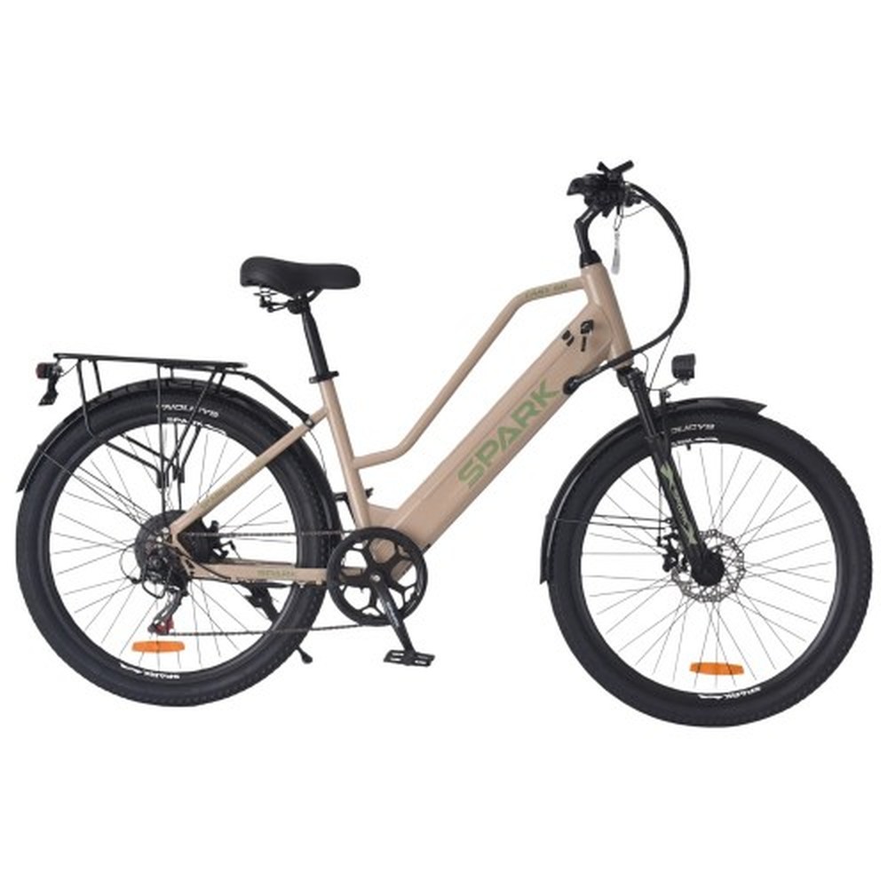Электровелосипед SPARK E-CITY EASY GO, рама 17″, бежевый, фото 1