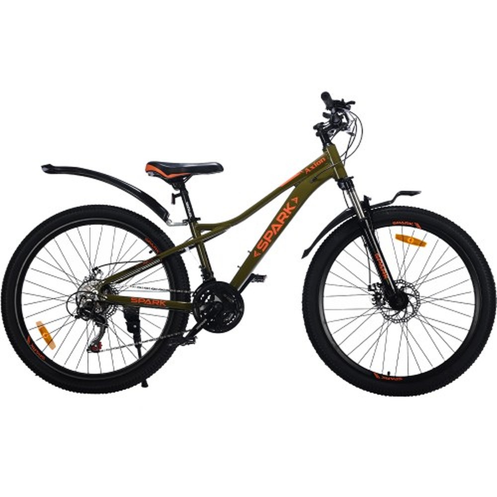 Велосипед SPARK AXION 26″, алюминиевая рама 13″, темно-оливковый, фото 1