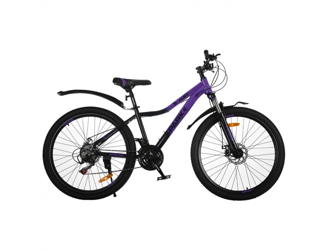 Велосипед SPARK FURY 26″, стальная рама 15″, фиолетовый с черным, фото 1