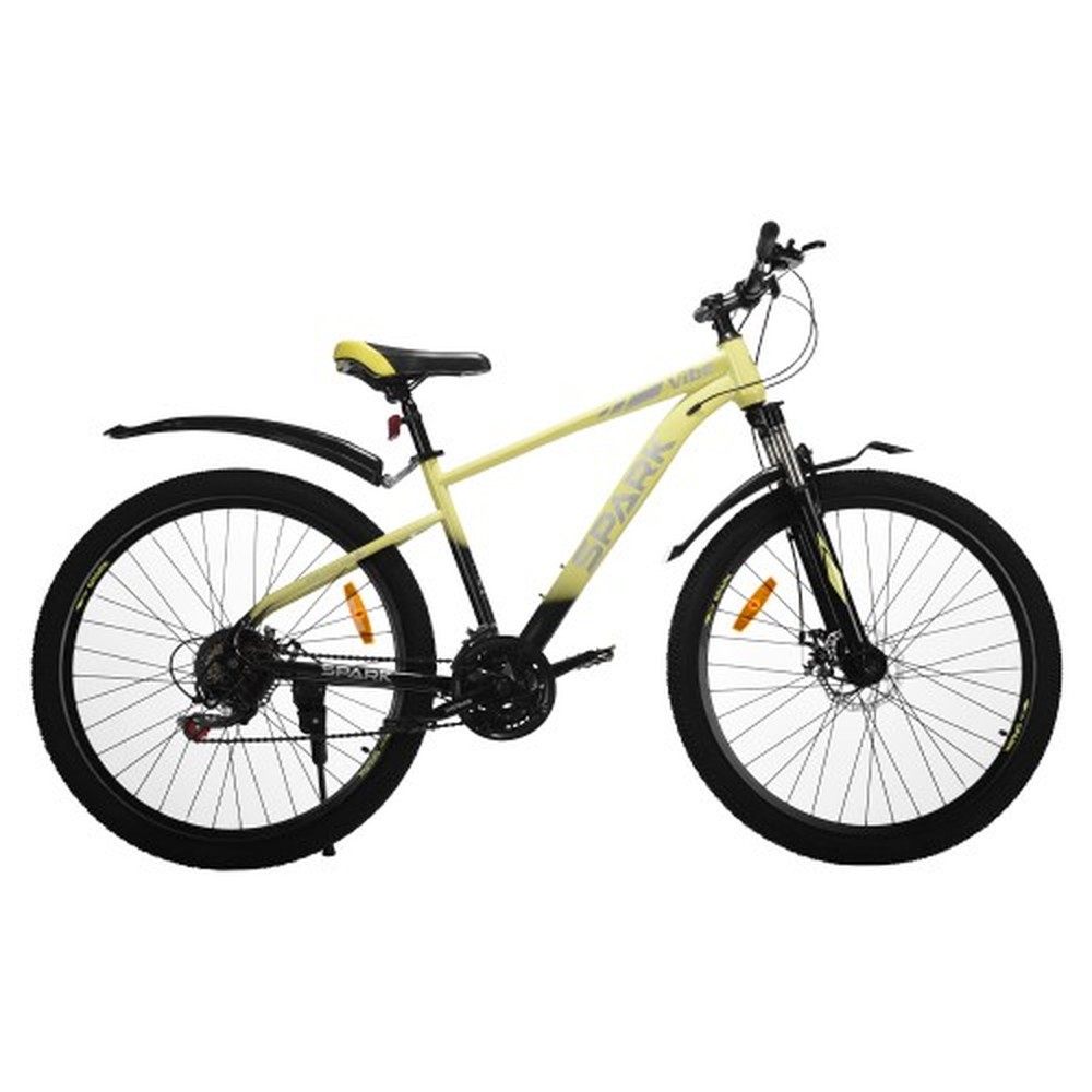 Велосипед SPARK VIBE 27,5″, рама 17″, лаймовий із чорним, фото 1