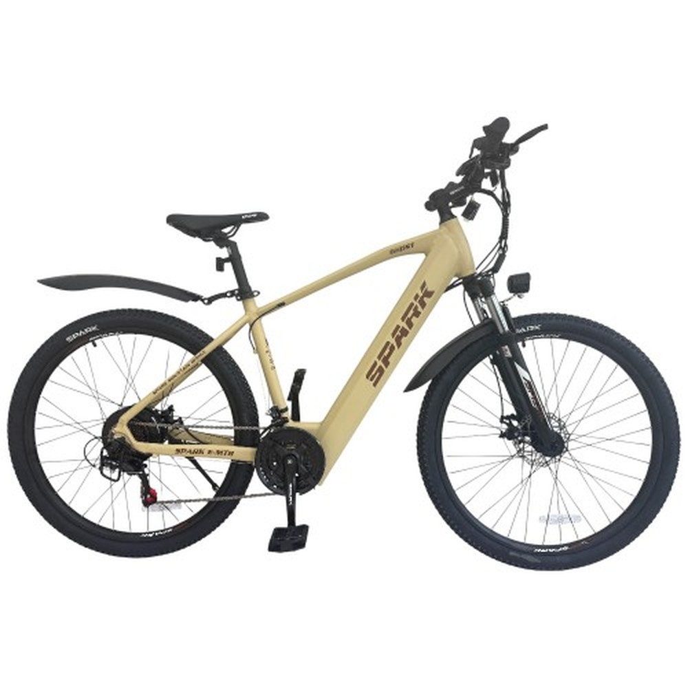 Електровелосипед SPARK E-MTB GHOST, рама 15″, бежевий матовий, фото 1