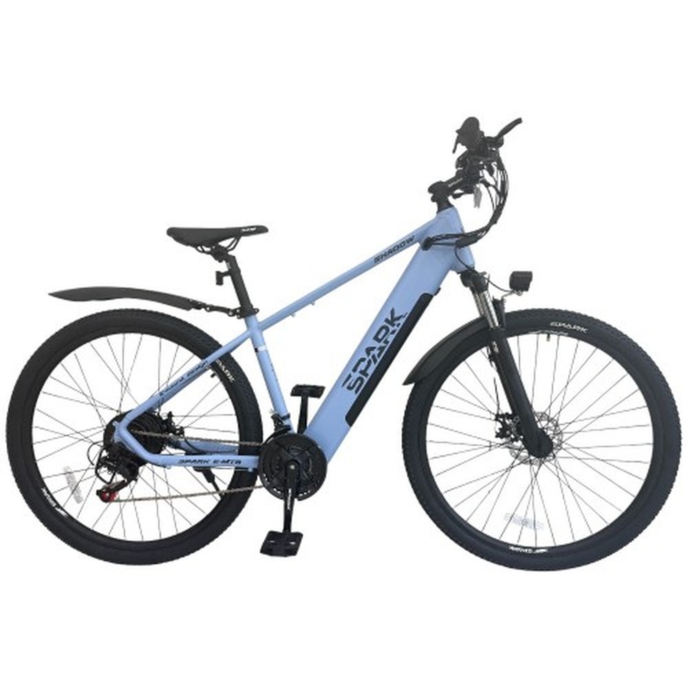 Електровелосипед SPARK E-MTB SHADOW, рама 17″, блакитний матовий, фото 1