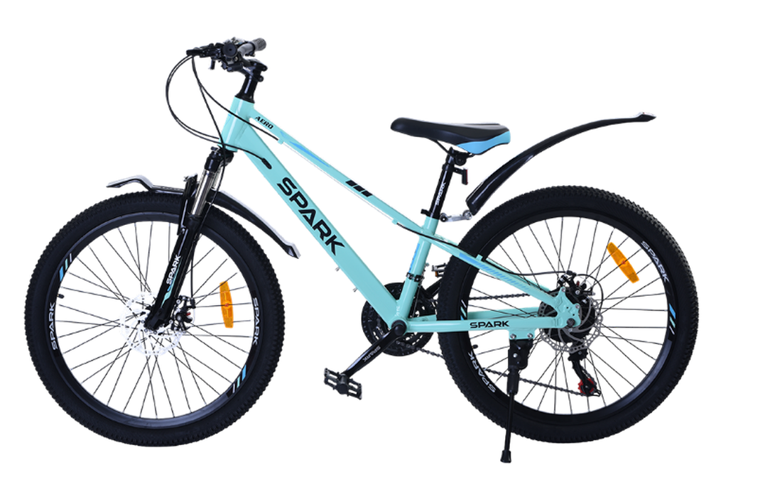 Велосипед SPARK AERO 24″, алюминиевая рама 11″, голубой, фото 1