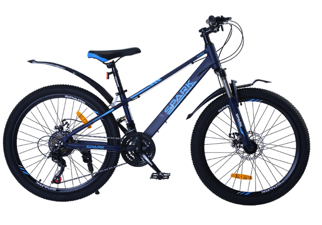 Велосипед SPARK AERO 24″, рама 12″, темно-синий матовый, фото 1