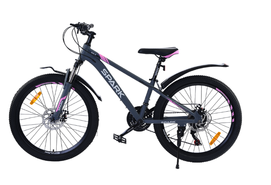 Велосипед SPARK SKY 24″, рама 12″, графитовый матовый, фото 1