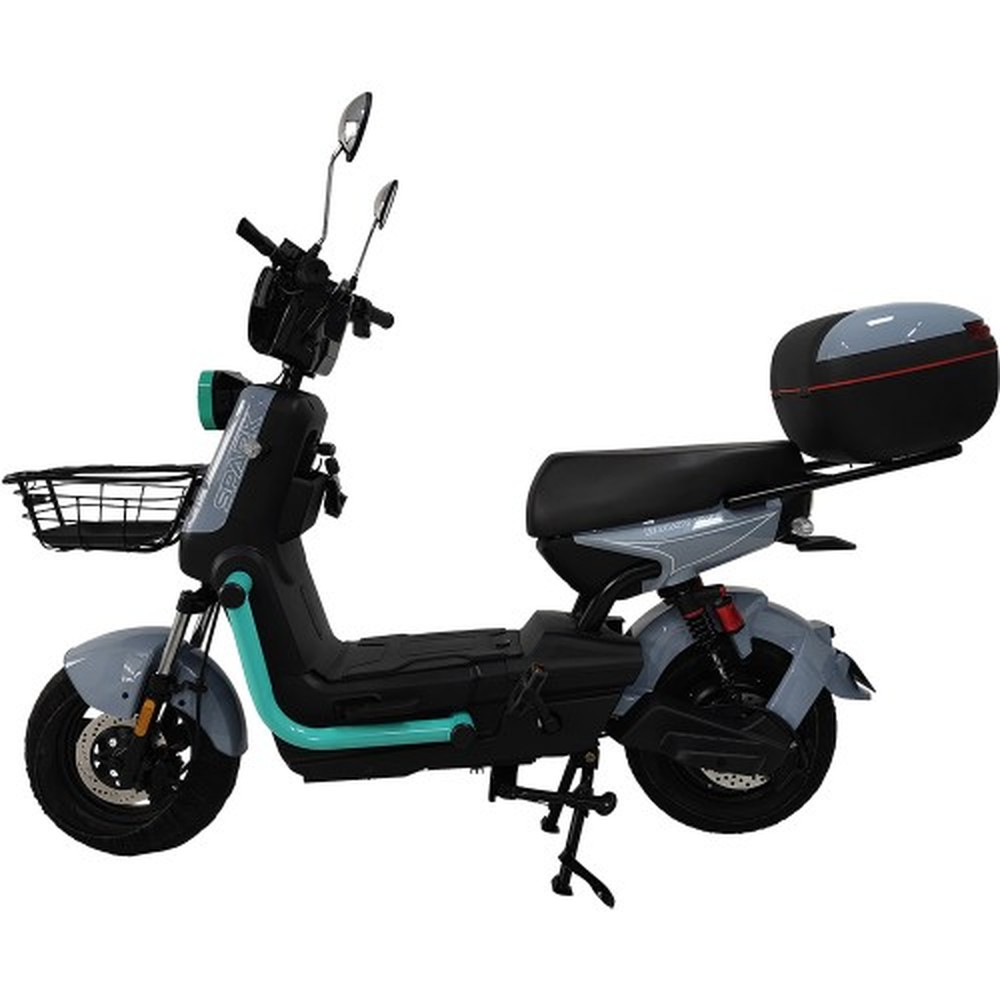 Электровелоскутер SPARK BOOST EVO, 1200 Вт, серый с бирюзовым, фото 1