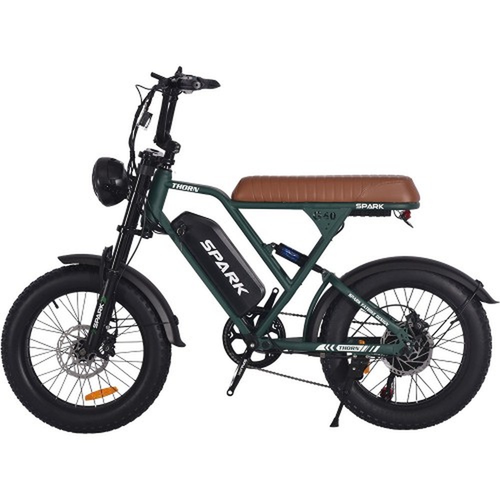 Електровелосипед SPARK THORN 20″, 1200 Вт, темно-зелений матовий, фото 1