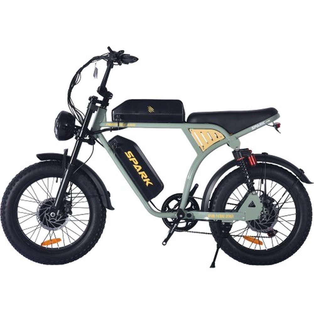 Электровелосипед SPARK PREDATOR AWD 20″, 2×750 Вт, светлый хаки, фото 1